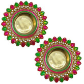 Multicolour T-light Candle Holder - 2 PCS (Design 2)